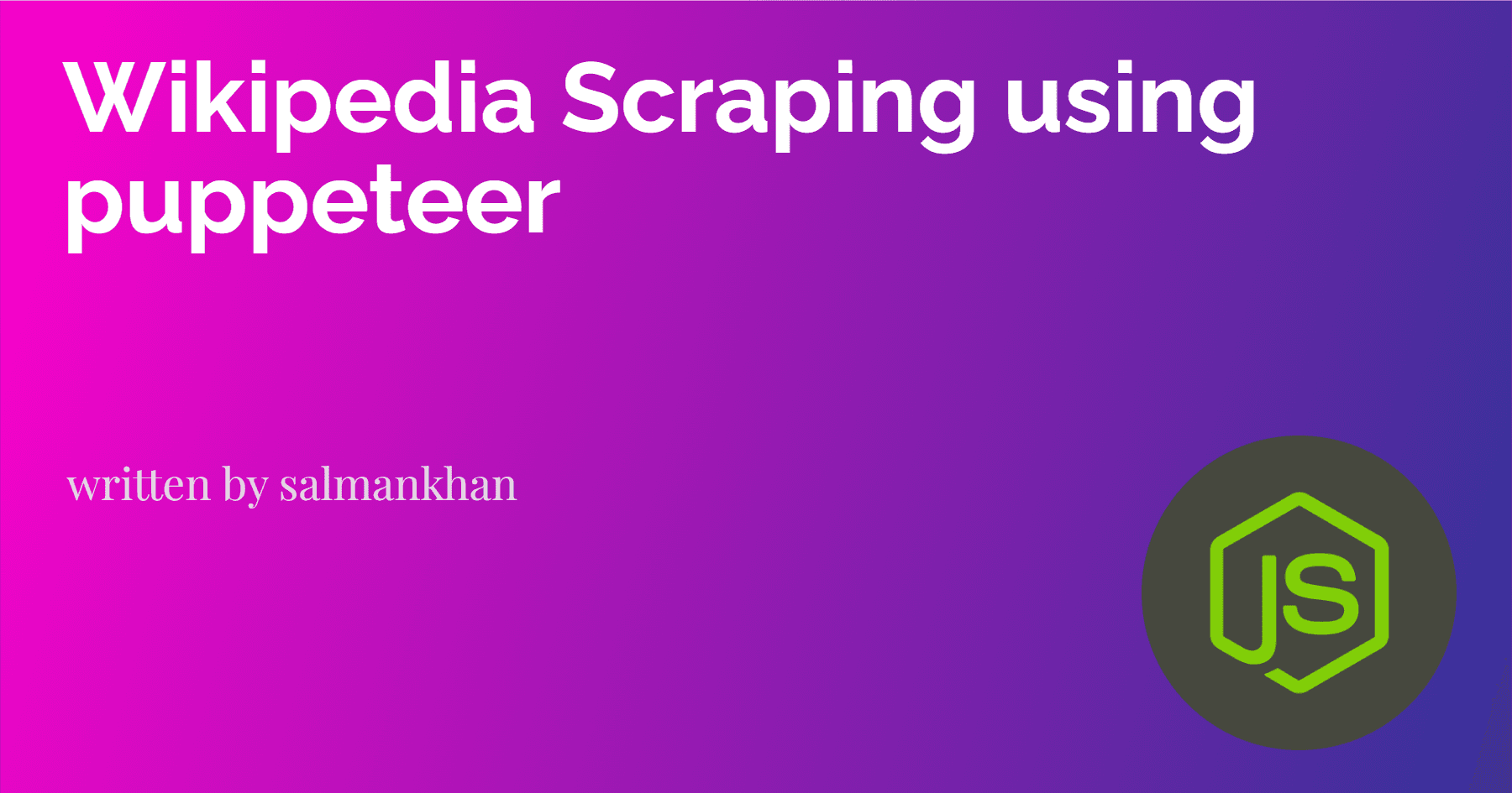 How to scrap webpages using Javascript